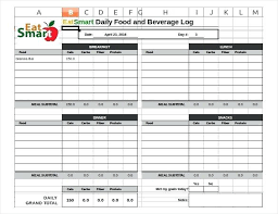 Simple Food Diary Templates Log Examples Daily Journal