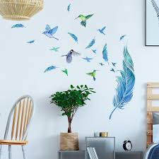 feather wall stickers wall art