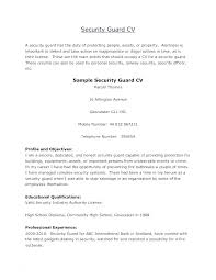 Inspirational Unarmed Security Guard Resume And Unarmed