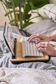 Sometimes you will face the moment when you are too lazy to move from your bed, and all that you pull the fabric tautly around the foam side. Best Lap Desks And Breakfast Trays For Work From Home