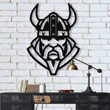 Metal Wall Art Viking Warrior Decor