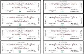 Ticket Sample Template Generic Event Ticket Templates Meal