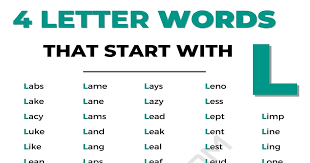 108 useful 4 letter words starting with