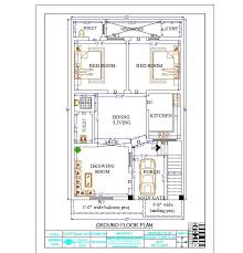 40 House Plan North Facing Dwg File