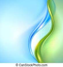 Follow the vibe and change your wallpaper every day! Abstract Blue And Green Waving Background Canstock