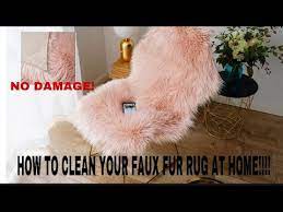 how to wash your faux fur rug my