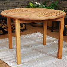 Wood Outdoor Patio Dining Table