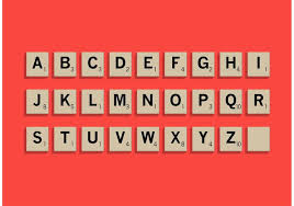 scrabble font vector art icons and