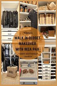 in closet makeover with ikea pax system