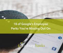 But if you are new to the job, how can you connect with your fellow employees? 18 Of Google S Employee Perks You Re Missing Out On Coburg Banks
