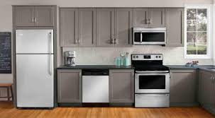 gray kitchen cabinets snless steel