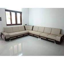 hall l shape wooden sofa set without