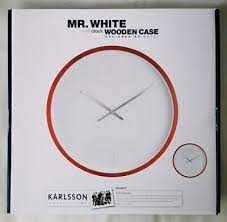 karlsson minimalistic wall clock mr