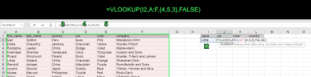 Excel Vlookup Multiple Columns