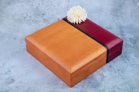 polished orange premium wooden gift