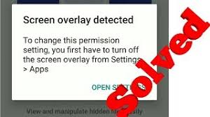 A list of apps that require permission to overlay other apps is now displayed. Screen Overlay Detected To Change This Permission Setting You First Have Turn Off Problem Solved Youtube