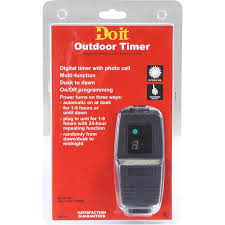 Do It Outdoor Timer Black 15a