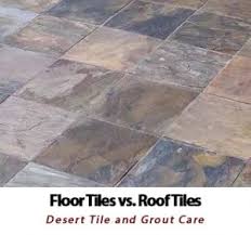 floor tiles vs roofing tiles desert
