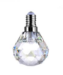 Crystal Ball Led 2w Light Bulb E14 Long Life Dimmable