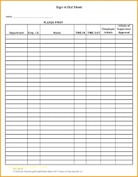 Employee Sign In Out Sheet Template Hostingpremium Co