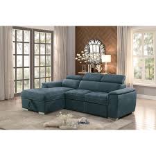 ferriday blue sectional sofa with