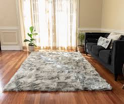 frieze faux fur gray indoor solid