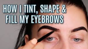 how i tint shape fill my eyebrows