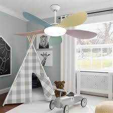 Abs Blades Colorful White Ceiling Fan