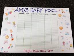 Office Baby Due Date Pool Template In 2019 Baby Due Date