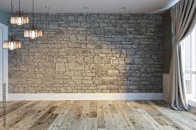 Modern Bright Empty Interior Design