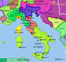 Start studying renaissance italy map. Map Of Italy At 1453ad Timemaps