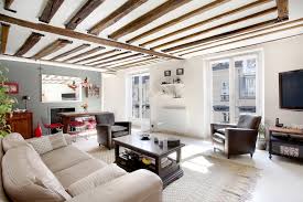 natural wood ceiling beams interior