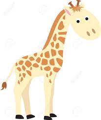 La girafe est l'animal le plus grand en hauteur existant à l'heure actuelle. Personnage De Dessin Anime De Couleur Moderne Girafe Sur Fond Blanc Clip Art Libres De Droits Vecteurs Et Illustration Image 7351181