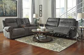 Austere Reclining Living Room Set In