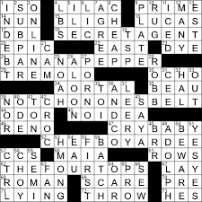 typically yellow tangy fruit crossword