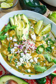green mexican hominy and en soup