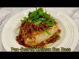 pan seared chilean sea b with ginger