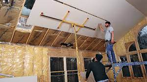 hanging drywall on ceilings fine