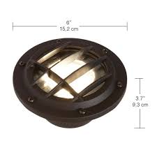 Hampton Bay Low Voltage Black Outdoor Integrated Led Landscape Well Light Hd38725 The Home Depot