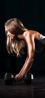 Fitness girl, pose, gym, yoga 1242x2688 ...
