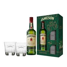 jameson irish whiskey with 2 tumbler