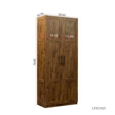 mieres walnut armoire wardrobe 2 doors