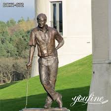 Bronze Garden Golf Statues Life Size