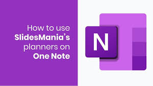 Onenote also gives you the power to add in other microsoft elements. How To Use Slidesmania S Planners On Onenote Slidesmania