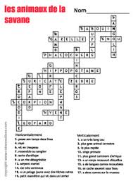 With these 10 sites, you can find free easy crosswords to print, puzzles, and other resources to keep you bus. Animals Crossword Puzzles In French By Cabane A Idees Tpt