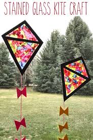 Stained Glass Kite Craft Grandma Ideas