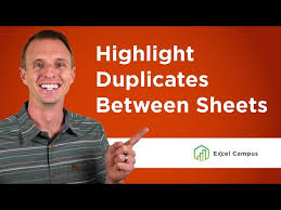 compare two sheets for duplicates with