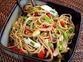 asian chicken and pasta salad