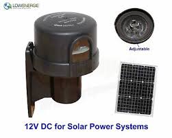 Till Dawn Sensor 12v Dc Solar Power