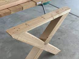 Build Your Own X Leg Outdoor Table Diy